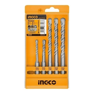 Kit 5 Mecha Rotomartillo Sds Plus Concreto Ingco Akd2052