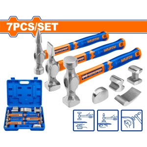 Juego 7pcs Martillos Chapista Whz1d07 - L N F