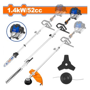 Desmalezadora 4 En 1 52cc 1.4kw A Gasolina Wadfow Wgm4552