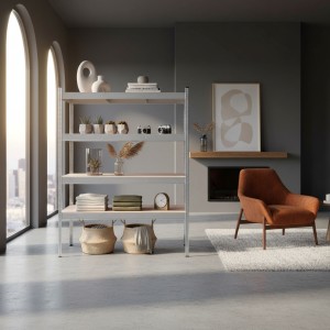 Estanteria 4 Niveles Ajustables 160*60*180cm Wadfow Wts1a16