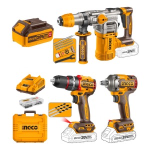 Kit Rotomar + Llave Impa + Taladro Ator Perc Ingco Ckli20638