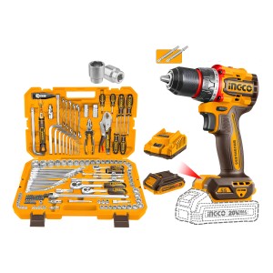 Kit Completo Herramientas Valija Atornillador Ingco - L N F