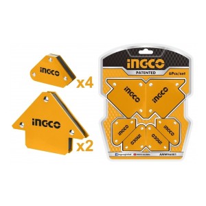 Set 6 Escuadras Magneticas Ingco