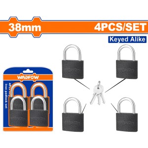 Set X 4 Candados 38mm Abre Misma Llave 4 Llaves Wpd5444