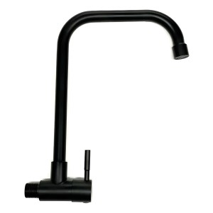 Canilla Grifo Unit. Pared Inox Negro Mate Rimontti 51917