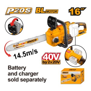 Motosierra 40v 16 S/bat-carg Ingco Cgsli40168 - L N F