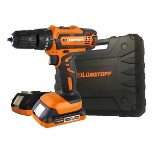 Taladro Percutor Atornillador Inalámbrico De 10mm Lüsqtoff A Color Naranja