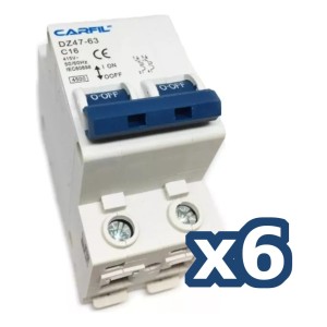 Llaves Termicas Bipolar Aprobadas Por Ute Y Ursea 16a X6