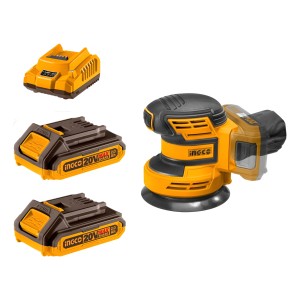 Lijadora Bat+carg Litio 20v Roto Orbital Ingco Crosli2001