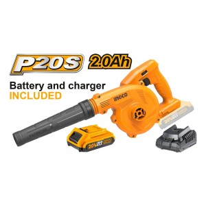 Sopladora P20s 20v Con Bateria Cargador Cabli200181 Ingco