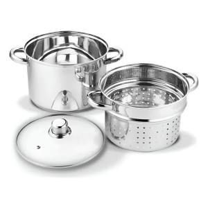 Olla Pastera 8 Lts De Acero Inoxidable Apta Para Induccion