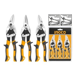 Kit 3 Tijeras Para Chapa 10 Ingco Htsnk0110
