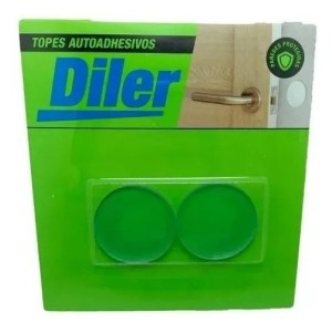Tope Autoadhesivo Redondo Transparente X2 Diler