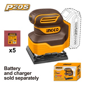 Lijadora Orbital 20v Sin Carg / Bat Ingco Cshsli2014