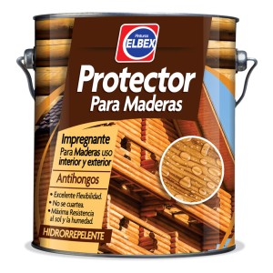 Protector De Madera Elbex 3.6 L Exterior Interior Caoba