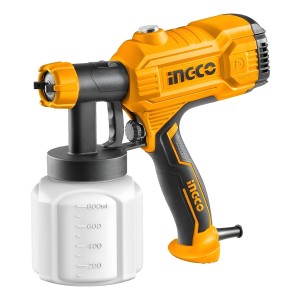 Pistola Eléctrica Para Pintar Succión Ingco Spg3508 De 800ml Color Naranja/negro 450w