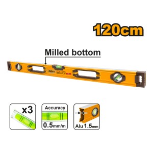 Nivel Aluminio (120cm) Ingco Hsl08120 Industrial - L N F