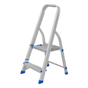Escalera Familiar Aluminio 2 Escalones 120kg Wadfow Wld3h02