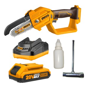 Mini Motosierra 5 20v Incluye Bateria 2ah Cargador Ingco Lnf
