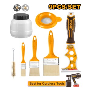 Set 9pcs Herramientas De Pintar Ingco Amgf0702