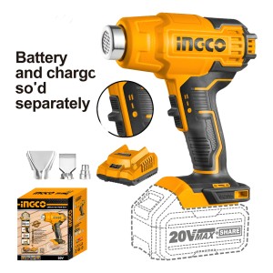 Pistola Calor 20v C/accesorios Ingco Hgli2002 Lnf