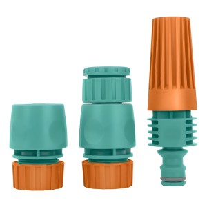 Juego De Riego Puntero + Acoples 3 Piezas Tramontina Lnf