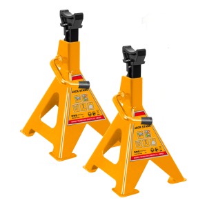 Set X2 Soporte Caballete Gato Hidraulico 10ton Hjs1001 Ingco