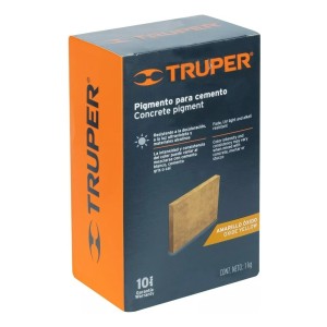 Pigmento Tierra Color Amarillo Para Cemento 1kg Truper - Lnf