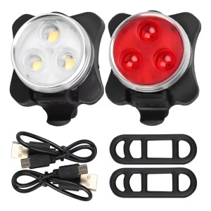Luces De Bicicleta Trasera Delantera Usb Led Frente Y Atrás