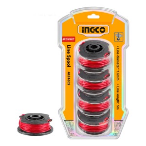 Set X 4 Carretel Tanza 1,6mmx5mts Als1602 Ingco