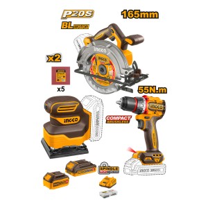 Kit Herramientas A Bateria Profesional + Bat 2 Y 4 Ah- L N F