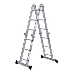 Escalera Multifuncion Aluminio 4 X 3 Articulada 12 Escalones