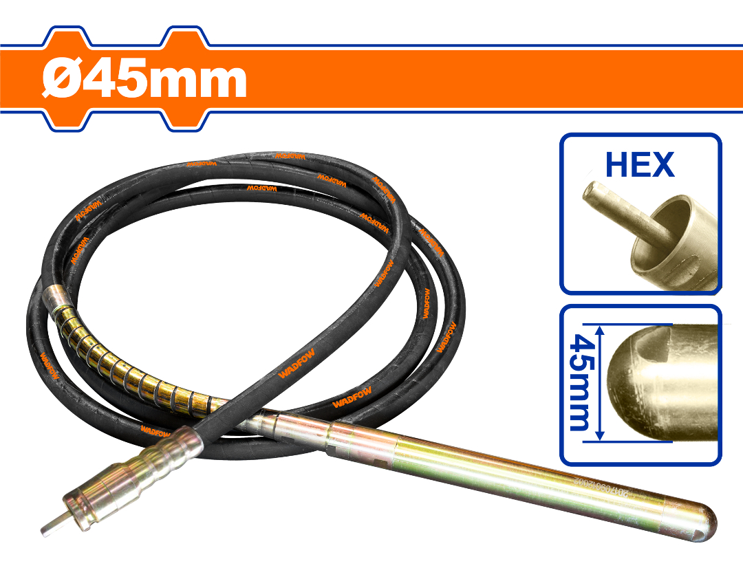 Manguera Para Vibrador Hex 45mm Wadfow Wvrp2a45 - L N F