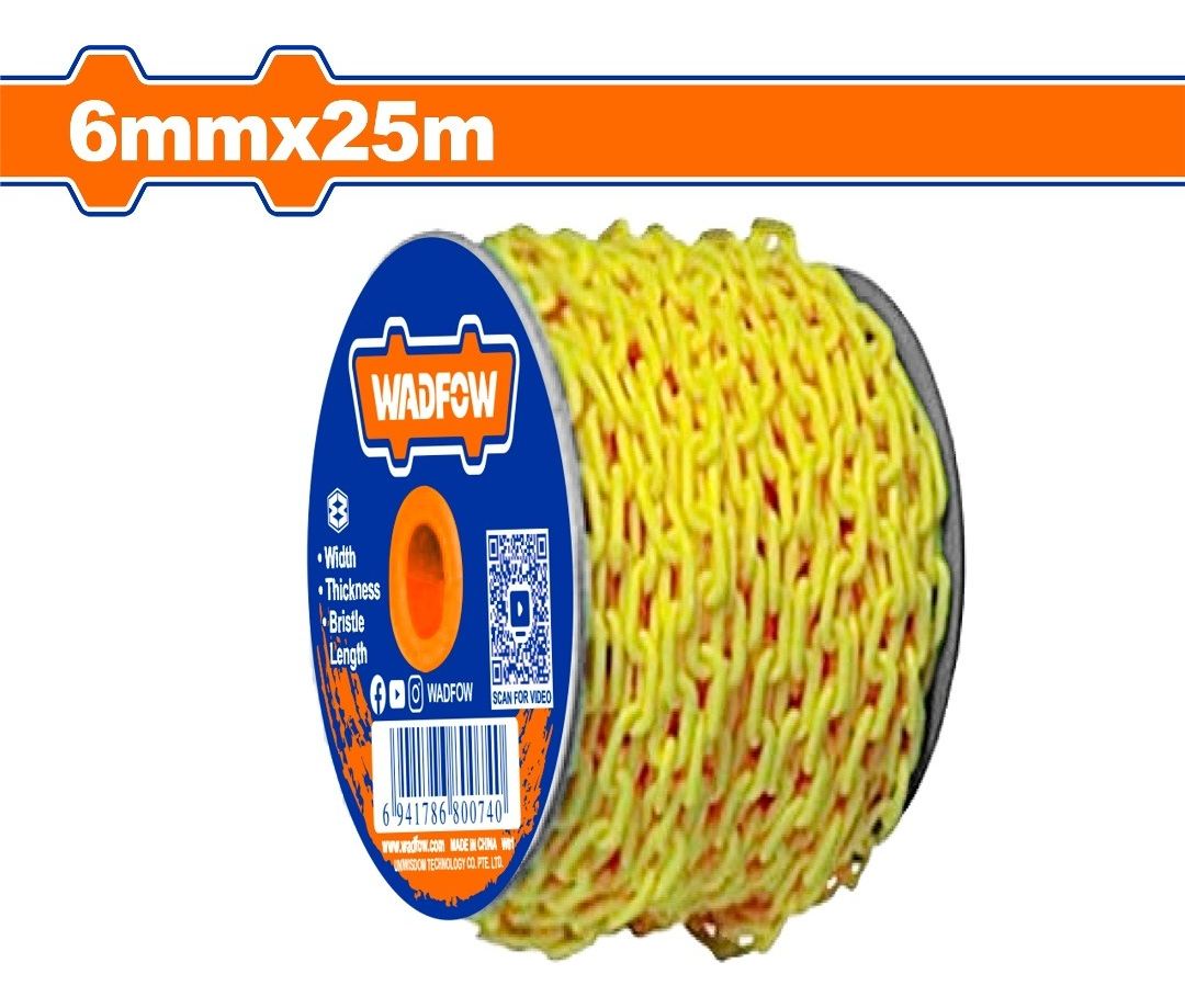 Cadena Plastica 25mt X 6mm Wadfow Wyj6a06