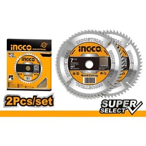 Set X2 Discos De Sierra Circular 7-1/4 30d Ingco Tsb118510