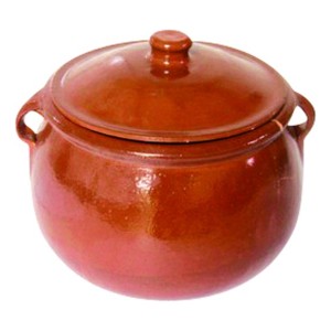 Olla Bombé Con Tapa Cerámica Vitr Miel Corzana C.302 2,2lt