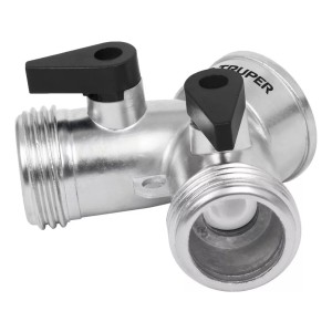 Derivador Aluminio Hembra 3/4 A 2 Machos 3/4 Con Llaves Lnf