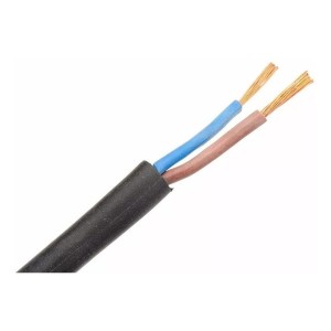 Cable Bajo Goma 2x1 Mm Negro Precio X 2 Metro