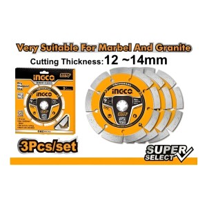 Set X 3 Discos 9 230mm P Amoladora Ingco Dmd0123023