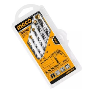 Juego 5 Mecha Taladro Pared Mampostería Concreto Ingco - Lnf