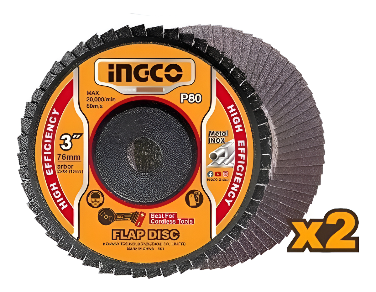 Set X 30 Discos Para Mini Amoladora 3 Ingco Mcd07630