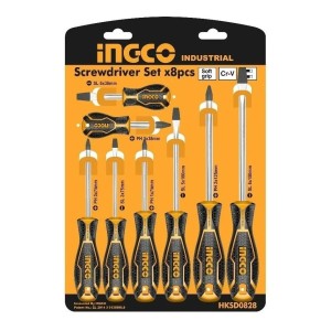 Juego De Destornilladores Imantados 8 Piezas Ingco Hksd0828