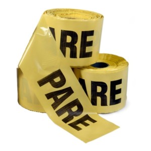 Cinta Amarilla Pare Ancho 21 Cm Por Kilo 75mts Aprox