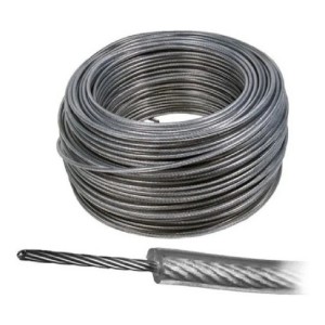 Linga Cable De Acero Forrado Fiero 3.1mm X 10 Metros