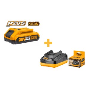 Bateria Litio 20 Volt + Cargador Ingco - L N F