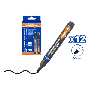 Set X12 Marcadores Permanentes Negros Wadfow Wjm1501