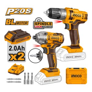 Set Atornillador Impacto 20v Atornillador Ingco Cosli230708