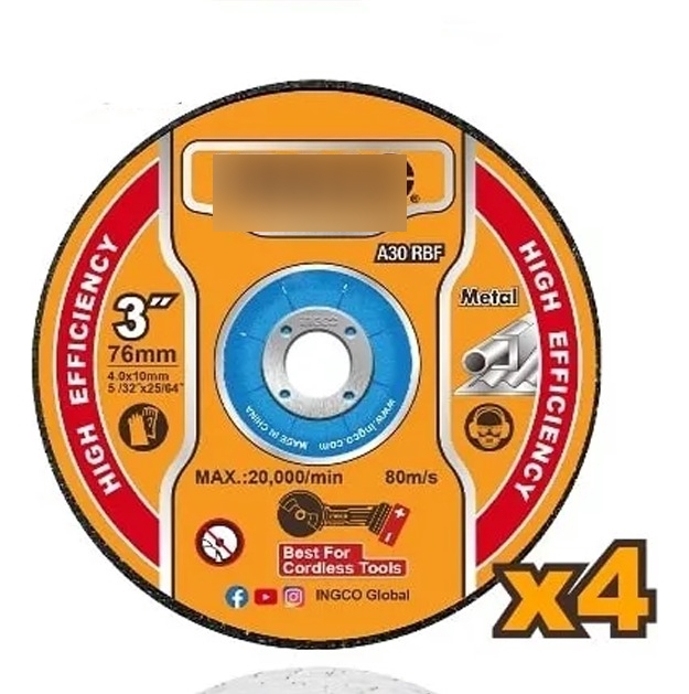 Set X 30 Discos Para Mini Amoladora 3 Ingco Mcd07630 - Imagen 2