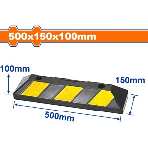 Tope Goma 50cm Para Auto Estacionamiento Wadfow Wyj5a15