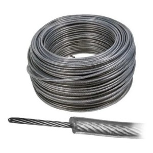Linga Cable De Acero Forrado Fiero 4.7mm X Metro